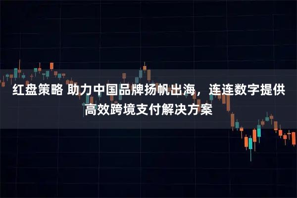 红盘策略 助力中国品牌扬帆出海，连连数字提供高效跨境支付解决方案